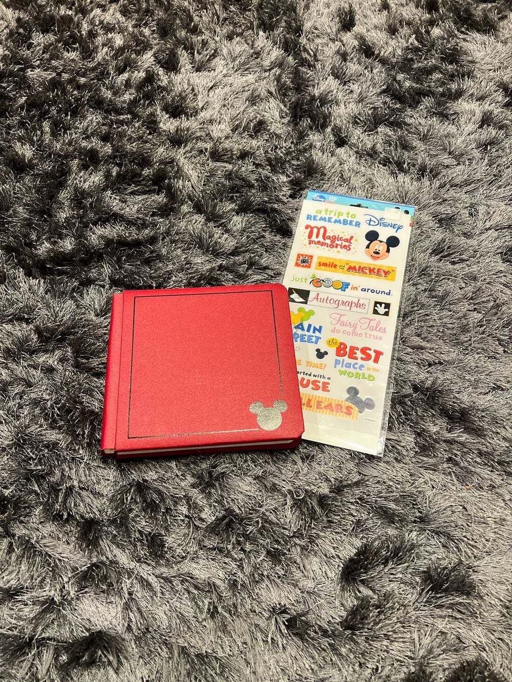 Creative Memories Disney Mickey Mouse Red 7x7 Scrapbook Album with Stickers